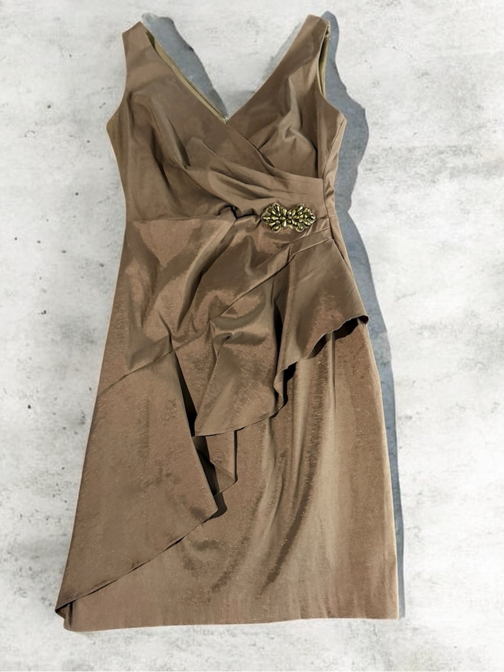 London Times Caramel Dress Size 10
